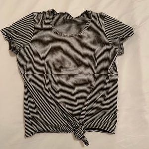 Madewell Striped Shirt with Tie